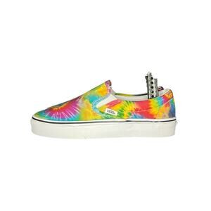 Womens Vans Classic Slip-On 'Washed Tie Dye' Canvas Shoes Sneakers Size 7.5